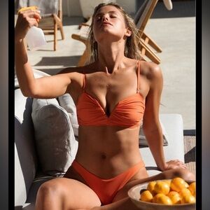 New Jade Swim Calla Top Melon - Small